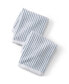 Cotton Textured Stripe 2-Piece Washcloth Set