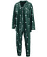 Женская пижама WEAR by Erin Andrews Womens Green Michigan State Spartans Long Sleeve Button-Up Shirt and Pants Sleep Set