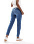 Bershka comfort fit mom jean in mid blue