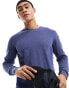 Tommy Hilfiger chain ridge structure crew neck jumper in blue