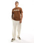 HUGO Red dulivio t-shirt in light brown