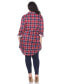 Plus Piper Stretchy Plaid Tunic