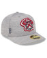 Men's Gray Atlanta Braves 2024 Clubhouse Low Profile 59FIFTY Fitted Hat