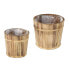 Holz Blumentopf im 2er Set