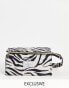 Макияжная коробка Flat Lay Co. X ASOS - Zenith Makeup Case Zebra.