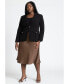 Plus Size Single Button Blazer