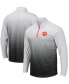 Men's Gray Clemson Tigers Magic Team Logo Quarter-Zip Jacket