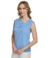 Women's Sleeveless Asymmetrical Neck Top