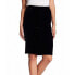 Bobeau 164214 Women's Straight Velvet Black Pencil Skirt Size Medium