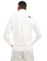 The North Face 100 glacier full zip fleece in white dune