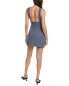 Weworewhat V-Neck Mini Dress Women's Grey 10