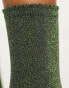 Pieces glitter socks in olive