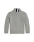 Toddler and Little Boys Cotton Full-Zip Sweater