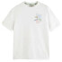 SCOTCH & SODA Front Back Swan Artwork short sleeve T-shirt