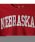 Women's Scarlet Nebraska Huskers Plus Size Two-Hit Canyon Long Sleeve T-shirt