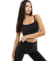 Urban Threads butter soft longline cami top in black