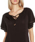 Women's Embellished Flutter Sleeve Knit Top