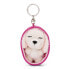 NICI Sleeping Pets Dog Poodle White 8 cm Key Ring