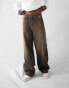 ASOS DESIGN super baggy jeans in tinted brown wash