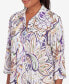 Charm School Women's Drama Paisley Top