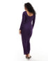 Closet London maxi bodycon dress in purple