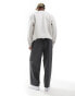 ASOS DESIGN smart balloon fit trousers in charcoal