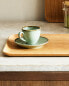 Rectangular non-slip wooden tray