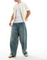 ASOS DESIGN super baggy jeans with vintage green tint