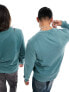 Vans left chest logo crewneck in dark green