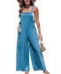 Women's Royal Blue Wide Leg Overalls