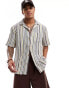 Cotton On relaxed shirt in retro gauze stripe