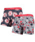 Men's Gray, Navy Boston Red Sox Super Fit 2-Pack Boxer Briefs Set