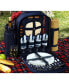 Deluxe 4 Person Picnic Backpack Cooler, Wine Pouch and Blanket