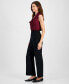 Petite Pull-On Straight-Leg Pants