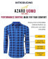 Men's Plaid Four-Way Stretch Button Down Slim Fit Shirt