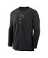 Men's Black Pittsburgh Pirates Authentic Collection Player Performance Pullover Sweatshirt