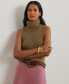 Women's Turtleneck Sweater Tank Top, Regular & Petite