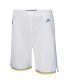 Big Boys and Girls White Los Angeles Lakers Hardwood Classics Swingman Shorts