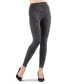 Women's Mulga High-Waisted Black Snakeskin Leggings