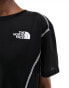 The North Face Training Hakuun contour seam boxy fit t-shirt in black