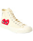 Converse X Comme Des Garçons Play Canvas High-Top Sneaker Men's White 8.5