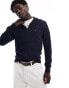 Tommy Hilfiger Zip-Thru Jumper in Dark Blue