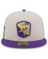 Men's Stone, Purple Minnesota Vikings 2023 Salute To Service 59FIFTY Fitted Hat