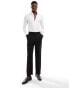 ASOS DESIGN formal skinny fit oxford shirt with double cuff in white