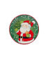 Holiday Magic Santa 4 Piece Canape Plate Set