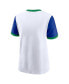 Women's White/Royal Seattle Seahawks Rewind Ringer T-Shirt