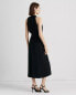 LAUREN Ralph Lauren Crepe Halter Midi Dress 12 Black 305073