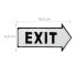 4 x Exit Schild