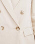 River Island linen blazer in cream