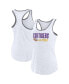 Women's Ash LSU Tigers Fuel Racerback Tank Top